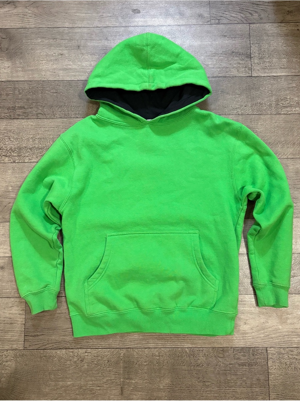 Kawasaki Accessories Big Kids Neon Green Hooded Sweatshirt